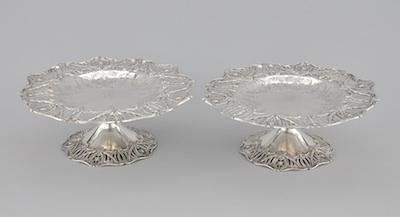 Appraisal: A Pair Of Sterling Silver Tazzas by Graff Washbourne Dunn