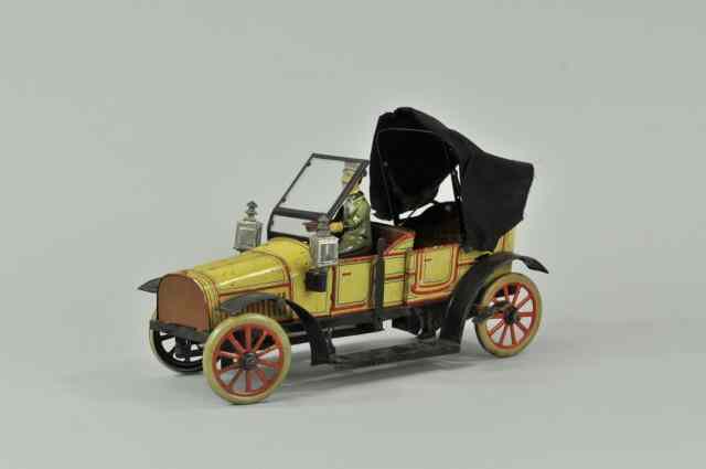 Appraisal: CARETTE DOUBLE PHAETON c lithographed tin well styled and detailed