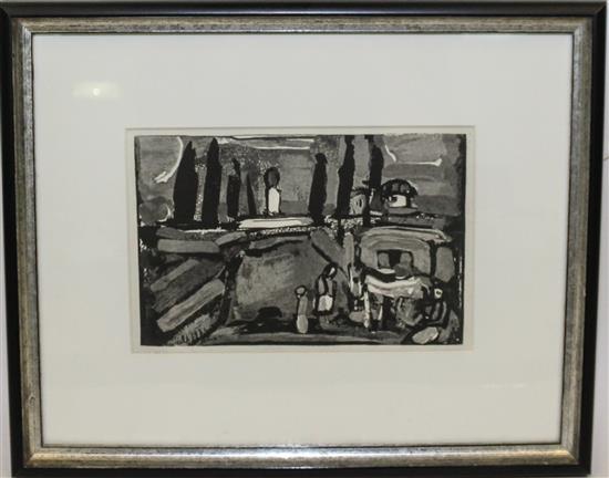 Appraisal: Sale Lot Georges Rouault French - framed reproduction print x