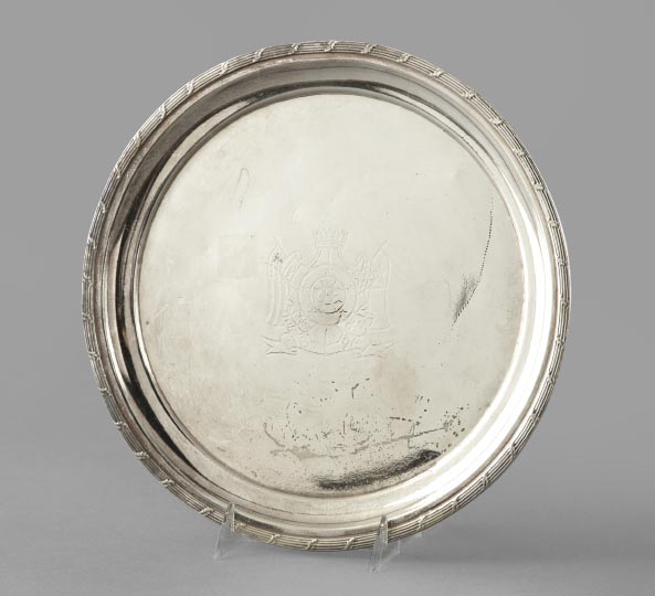 Appraisal: International Silverplate Circular Tray fourth quarter th century with an