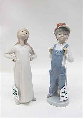 Appraisal: TWO LLADRO PORCELAIN FIGURINES ''Boy From Madrid '' ''H together