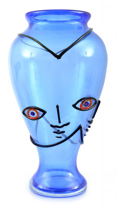 Appraisal: A JEAN COCTEAU VASE 'THREE FACES' c s France Costantini