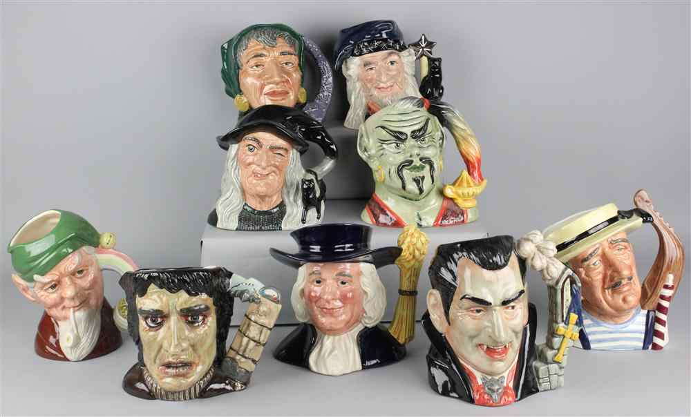 Appraisal: ROYAL DOULTON HALLOWEEN CHARACTER JUGS 'THE FORTUNE TELLER' The Witch