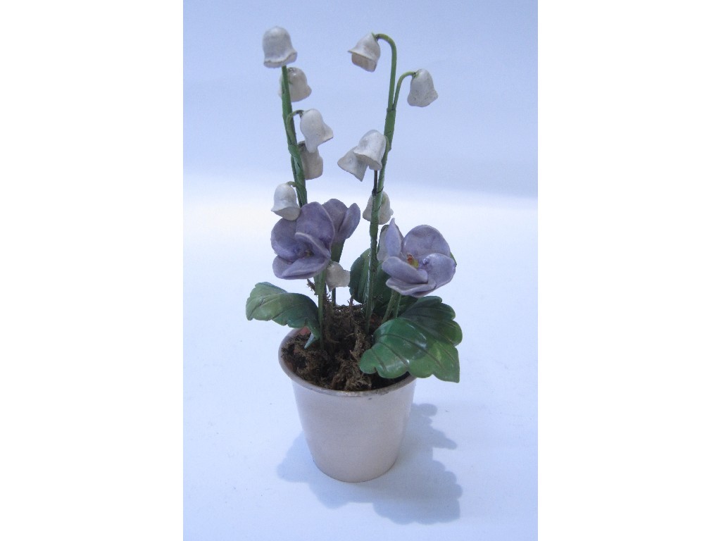 Appraisal: Beatrice Hindley style miniature flower group in pot