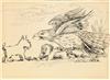 Appraisal: MAURICE SENDAK Eagle with Baby and Terrier A work for