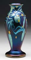 Appraisal: MILLEFIORI ART GLASS VASE Very unusual vase has rich blue