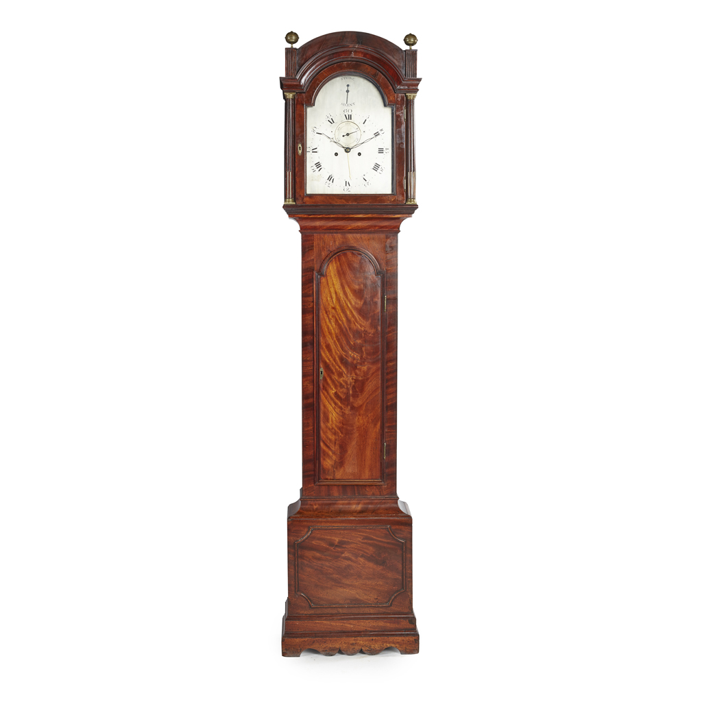 Appraisal: GEORGE III MAHOGANY LONGCASE CLOCK GRAVELL TOLKIEN LONDON TH CENTURY