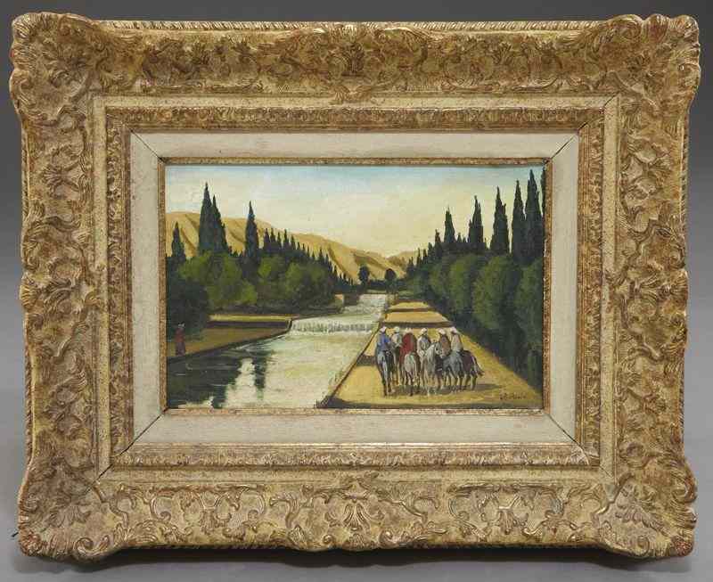 Appraisal: In the Style of Alberto Pasini oil painting oncanvas depicting