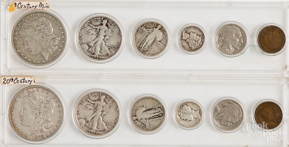 Appraisal: US silver coin sets US silver coin sets to include