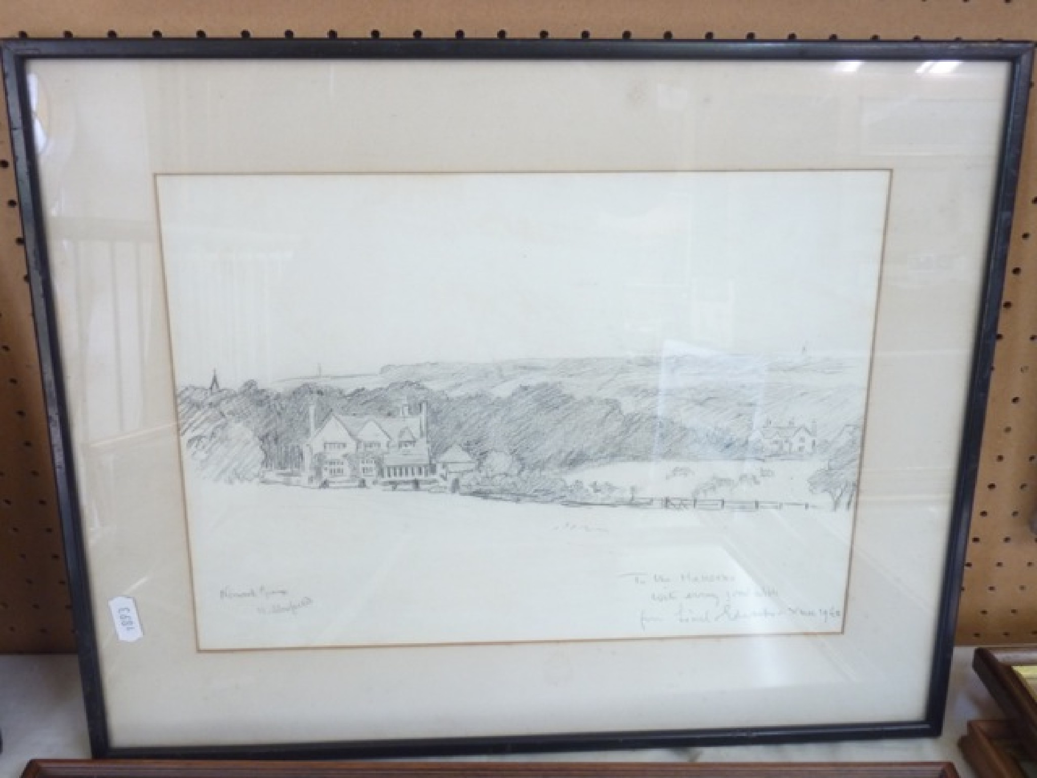 Appraisal: A pencil drawing by Lionel Edwards study of a landscape