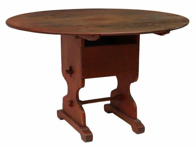 Appraisal: American Primitive pine hutch table early th c in a