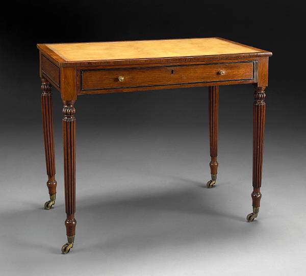 Appraisal: A Regency rosewood writing table first quarter th century The