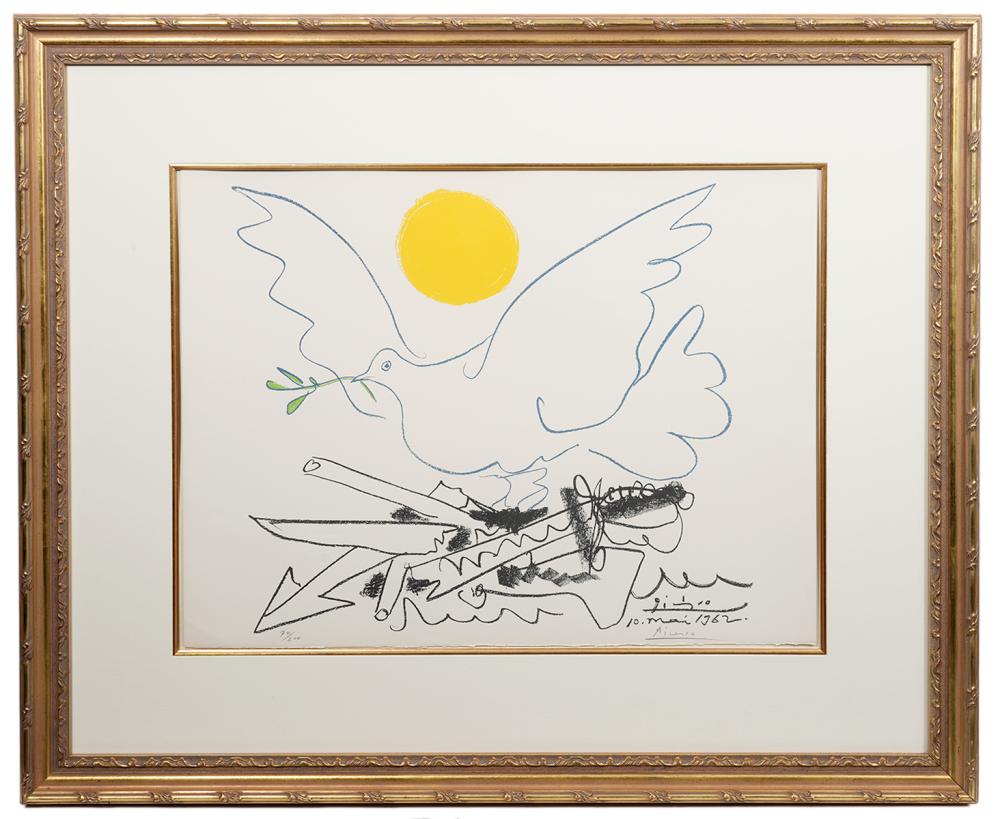 Appraisal: AFTER PABLO PICASSO 'COLOMBE AU SOLEIL' LITHOGRAPHAfter Pablo Picasso Spanish