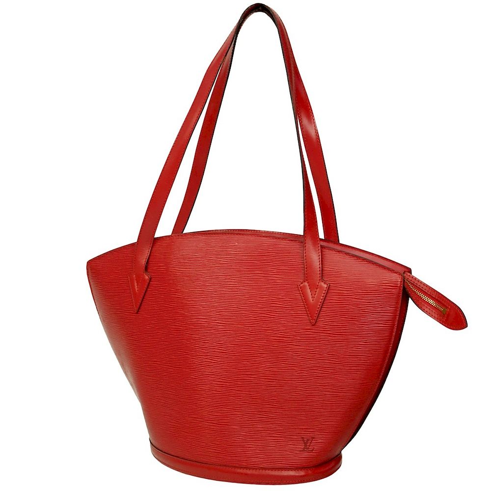 Appraisal: Louis Vuitton Red Epi St-Jacques Shopping GM Tote Louis Vuitton