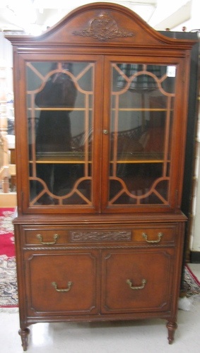 Appraisal: FEDERAL STYLE MAHOGANY CHINA CABINET Bernhardt Furniture Co Lenoir North