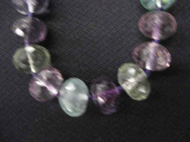 Appraisal: Tourmaline Necklace faceted gems in a variety of natural colors