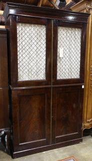 Appraisal: English Regency style linen press English Regency style linen press