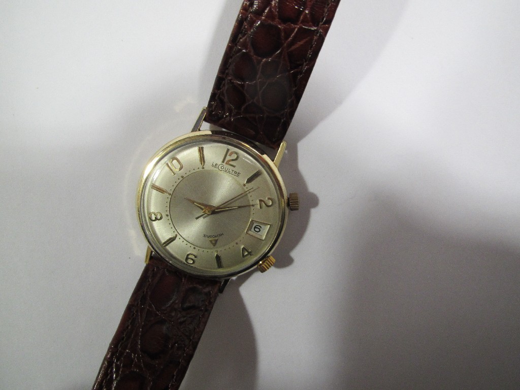 Appraisal: Gents Jaeger Le Coultre Memodate wrist watch with ct gold