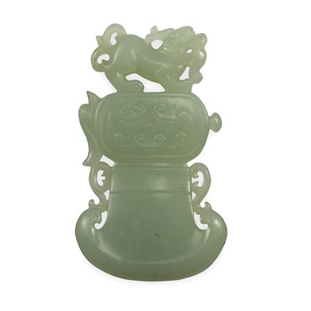 Appraisal: Chinese White Jade Pendant Estimate -