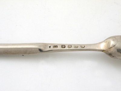 Appraisal: A George III silver marrow scoop conventional form by Solomon