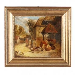 Appraisal: John Frederick Herring Sr British oil on board signed at