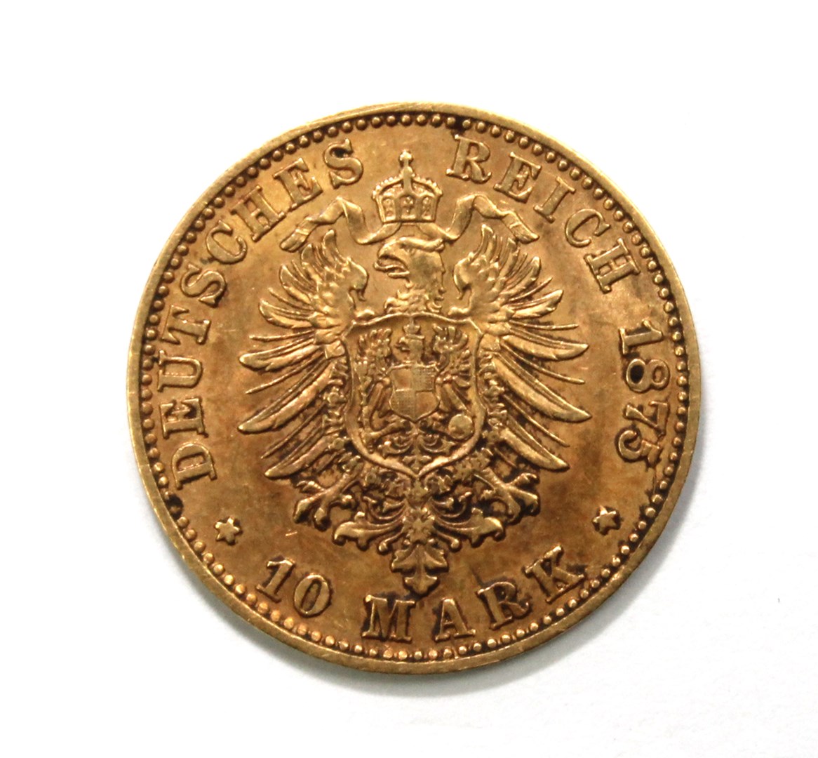 Appraisal: Germany Wilhelm I gold -Mark C Cleve mint KM Very