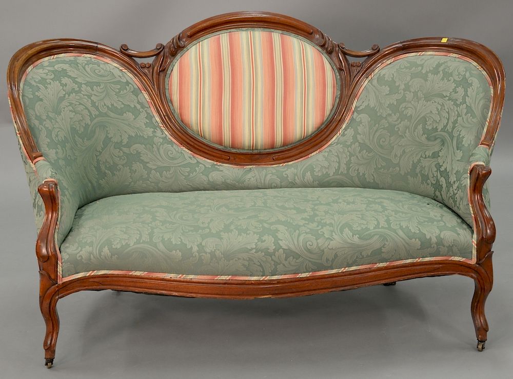 Appraisal: Lot of two Victorian loveseats ht in lg in and