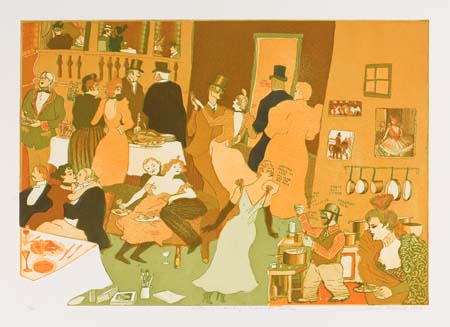 Appraisal: WARRINGTON COLESCOTT A History of Printmaking Group of color etchings