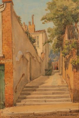 Appraisal: Wilfred Rene Wood - View up a Side Street signed