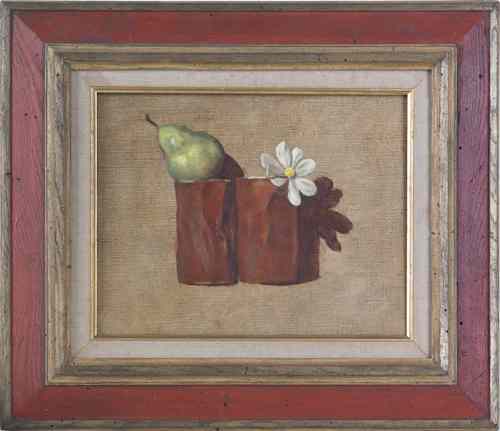 Appraisal: Marc Schoettle American - two oil on canvas still lifes