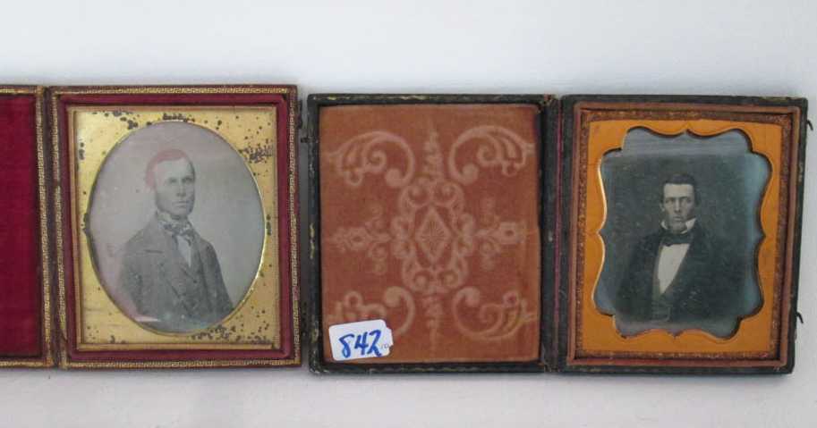 Appraisal: TEN DAGUERREOTYPE various sizes including traditional portraits of men and