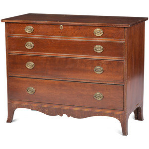 Appraisal: A Federal Cherrywood Chest of Drawers th Century Height x