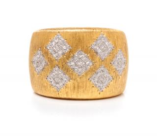 Appraisal: An Karat Bicolor Gold Band M Buccellati dwts An Karat