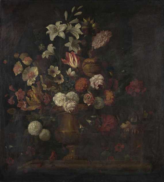 Appraisal: BOGDANY JAKOB Eperjes - London Large floral spray in a