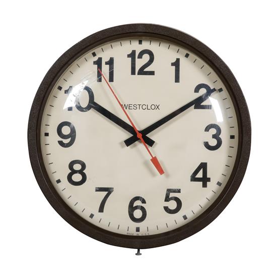 Appraisal: Sale Lot A Westclox Electric Wall Clock circular with Arabic