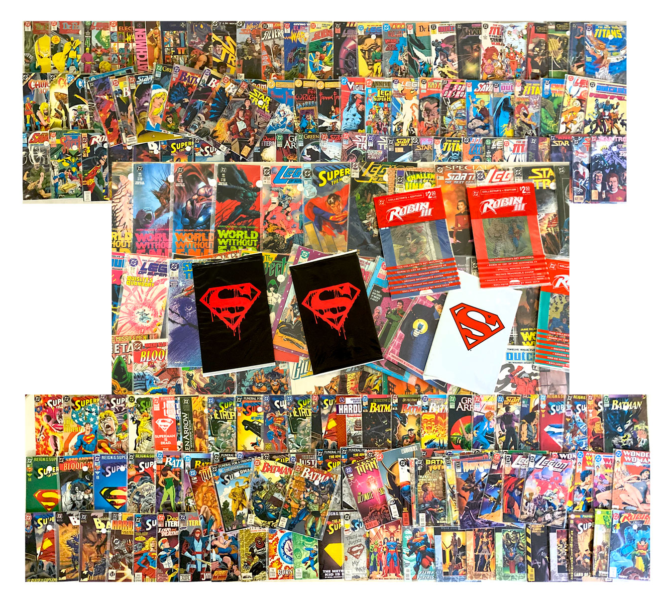 Appraisal: DC COMIC BOOK COLLECTION Comprising titles such as Superman Wonder