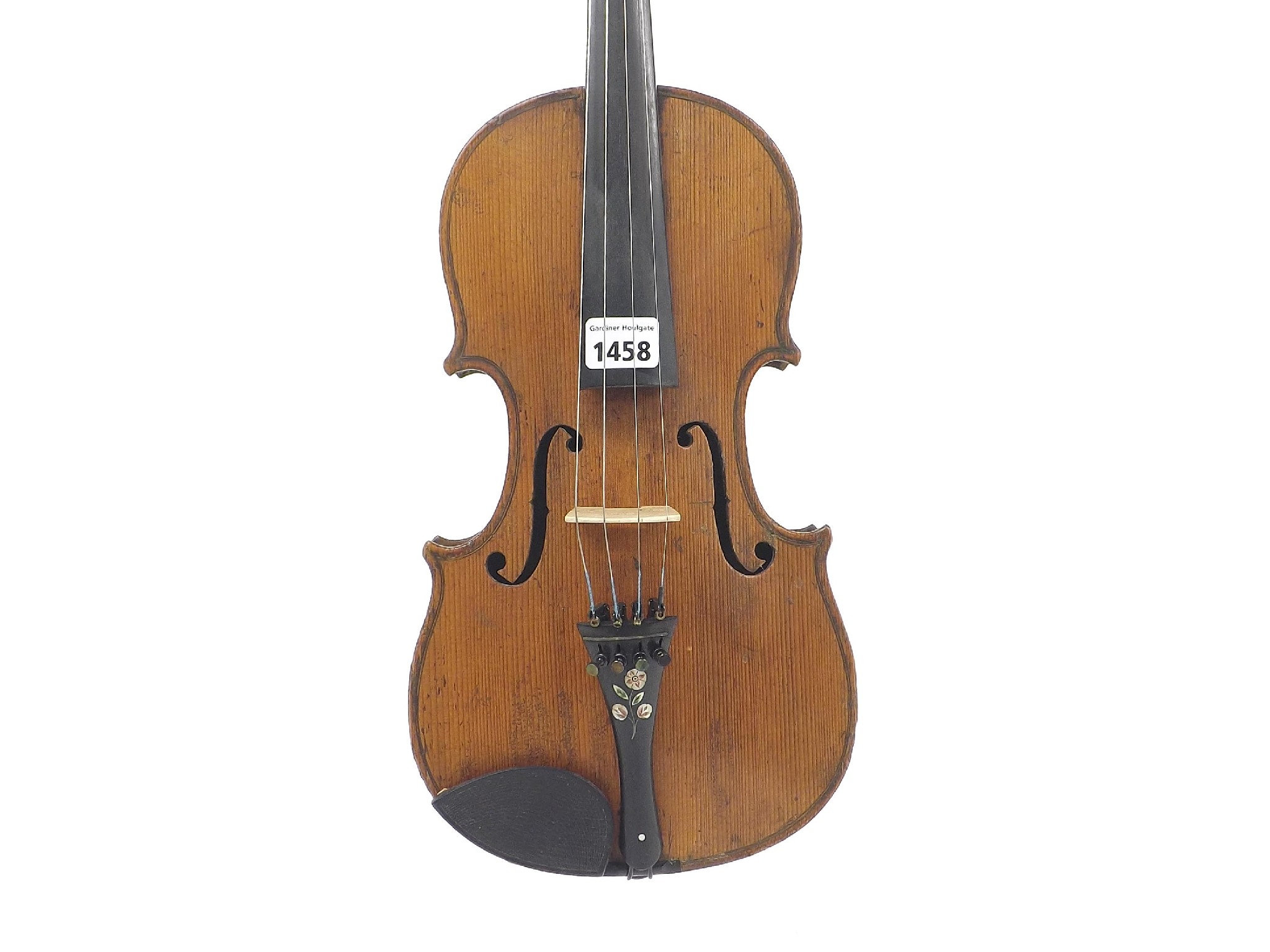 Appraisal: Violin labelled Petrus to Fratresa the one piece back of