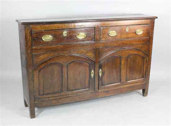 Appraisal: A mid th century oak dresser with two drawers and