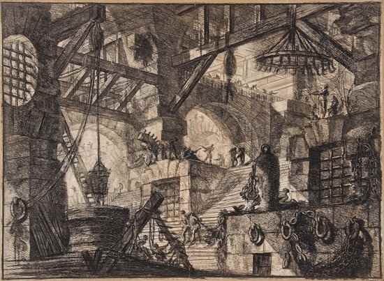 Appraisal: Giovanni Battista Piranesi The Well plate from the Carceri series