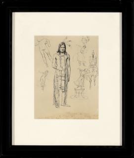 Appraisal: Group of Sketches recto and verso by Robert Blum Robert