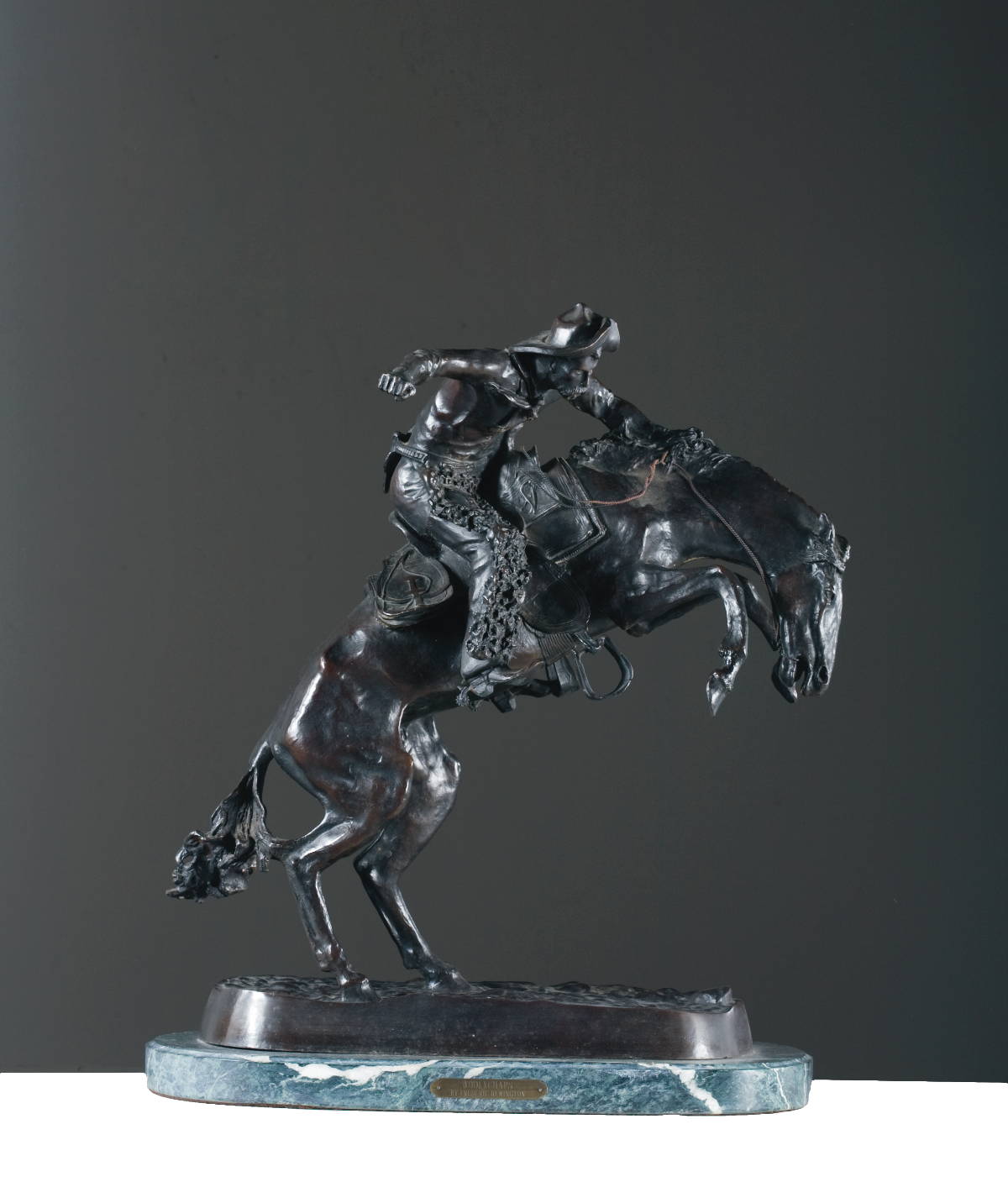 Appraisal: BRONZE FIGURE OF THE quot BRONCO BUSTER quot AFTER FREDERIC