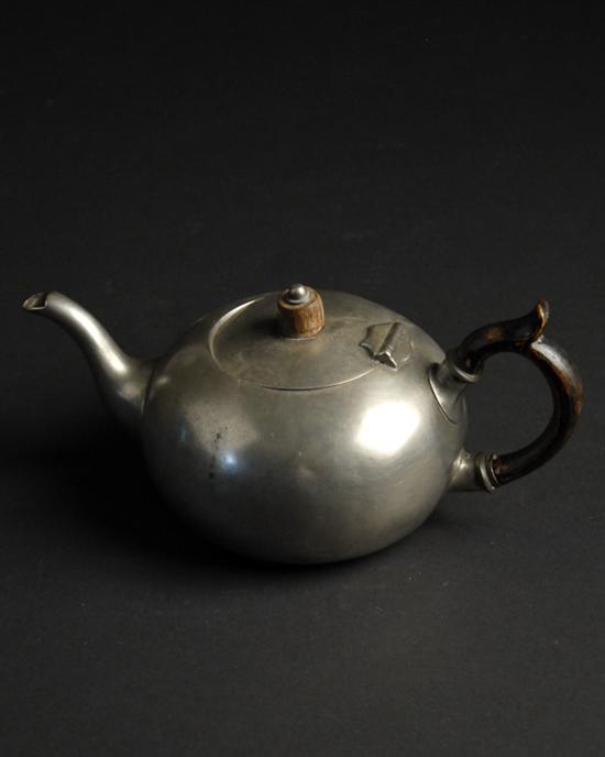 Appraisal: A th C English Pewter Teapot by James Dixon Sons