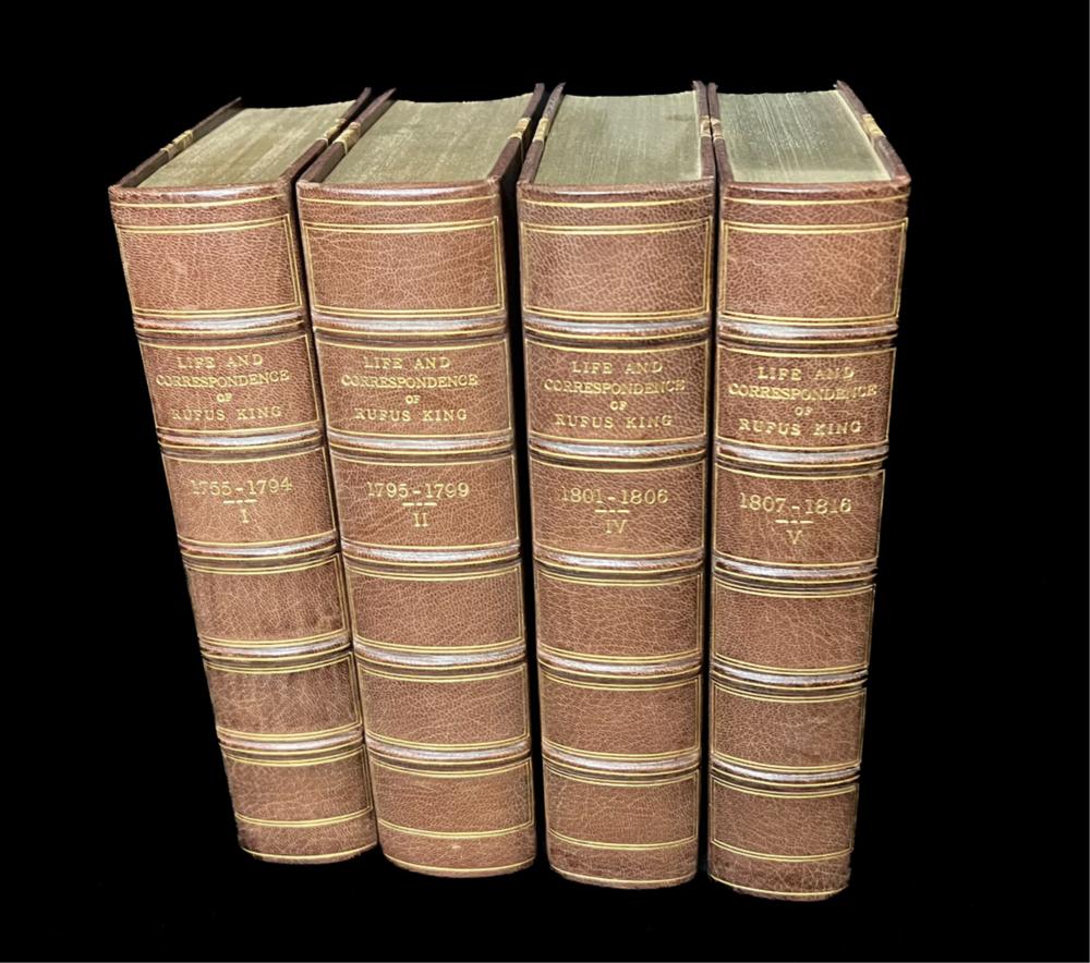 Appraisal: THE LIFE AND CORRESPONDENCE OF RUFUS KING VOL The Life