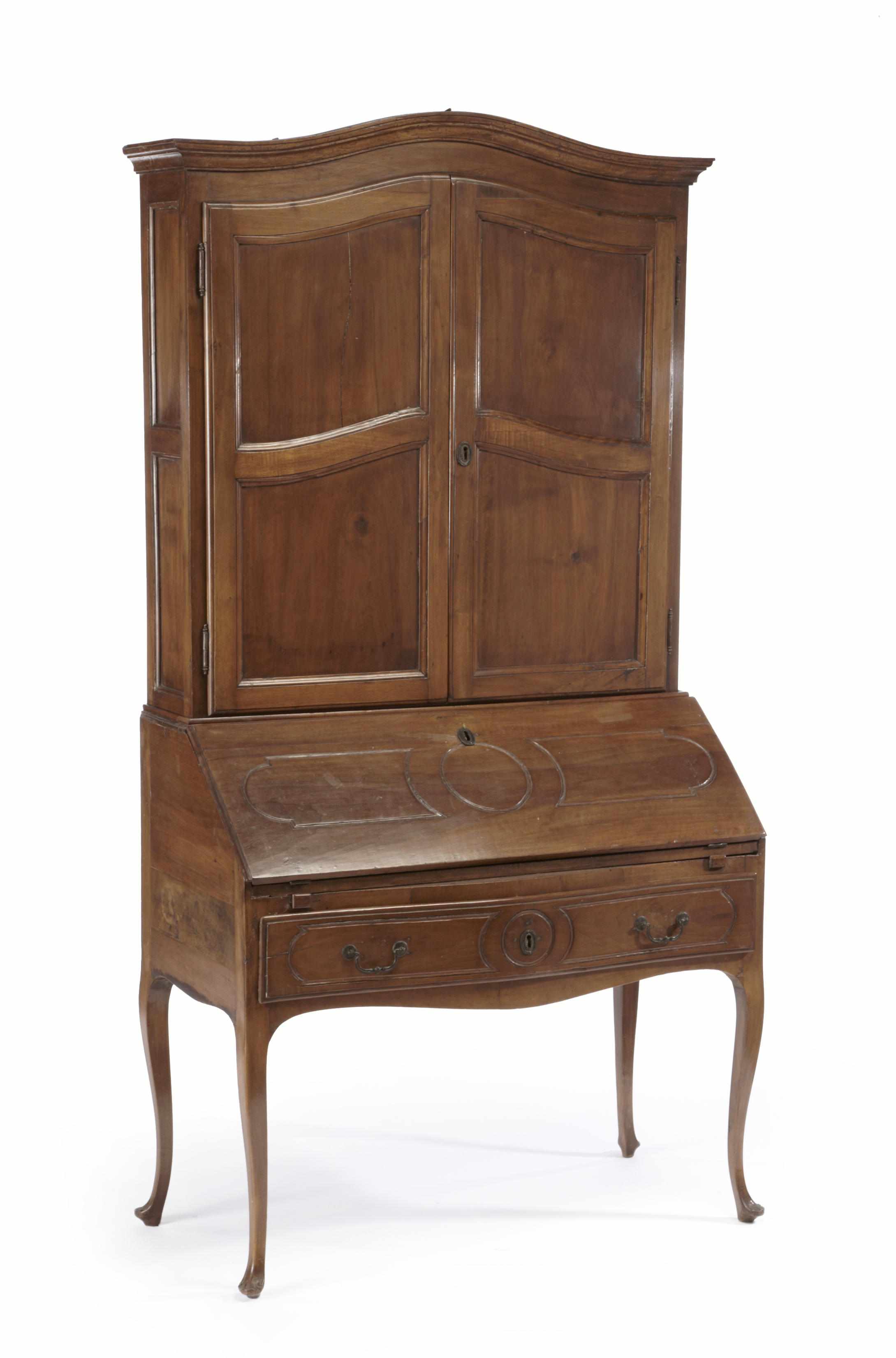 Appraisal: A Louis XV fruitwood secrtaire en pente third quarter th