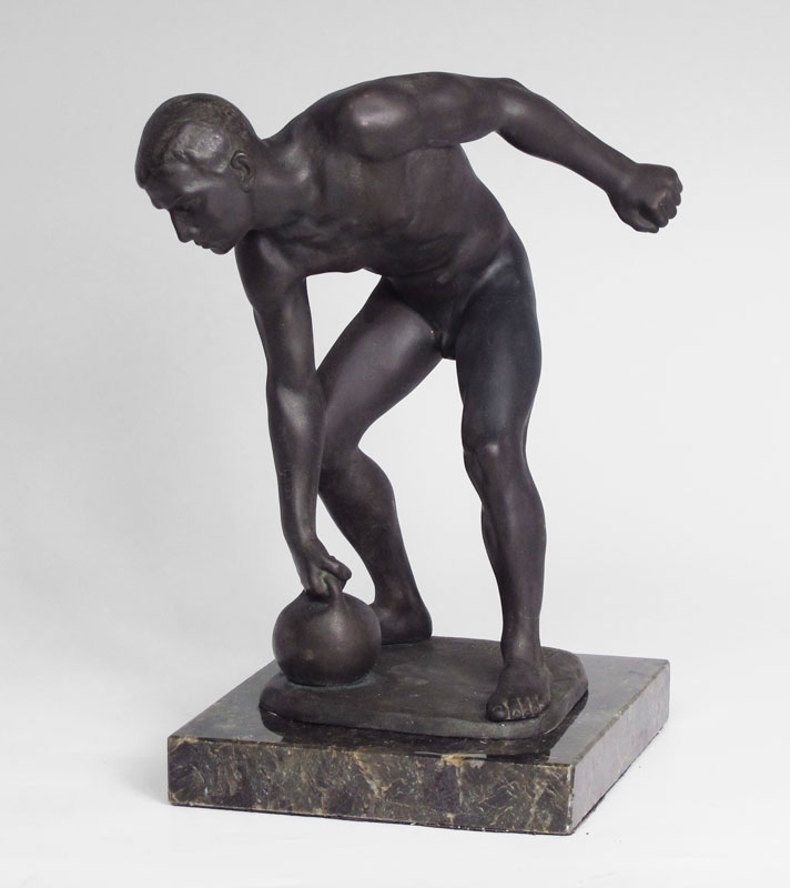 Appraisal: KAESBACH Rudolf German - Athlete Bronze ''h incised signature affixed