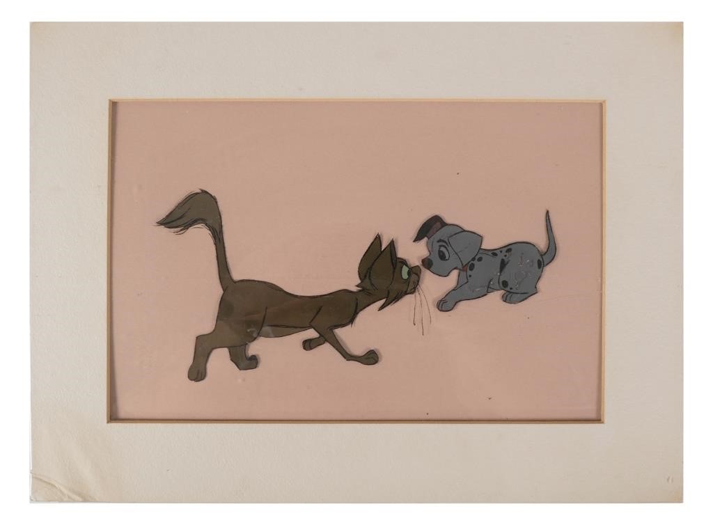 Appraisal: Original handpainted celluloid drawing used in the Walt Disney production