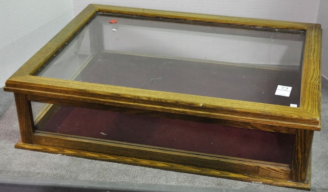 Appraisal: Oak Glass Display Box x x