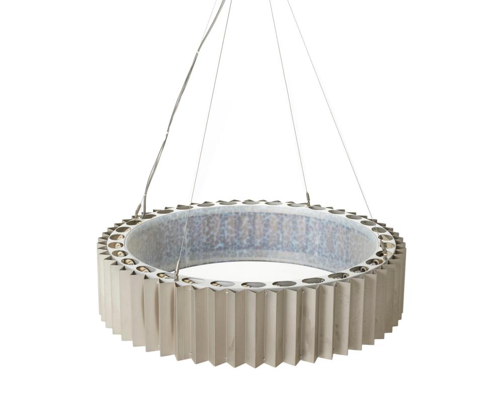 Appraisal: A Gear Suspension chandelier by McEwen Lighting Studio st Century