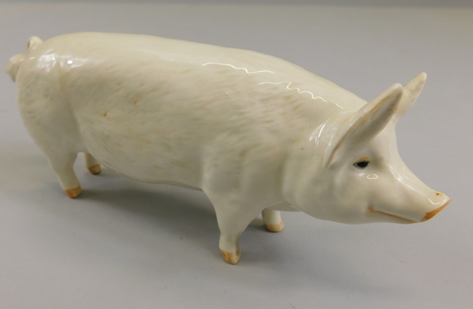 Appraisal: A Beswick model of a boar Champion Wall Champion Boy