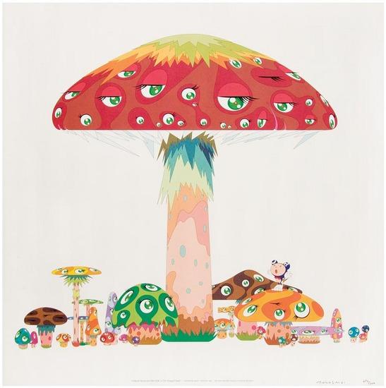 Appraisal: Takashi Murakami b a master mushroom with dob in the